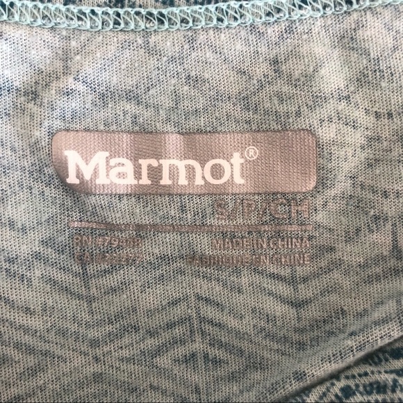 Marmot Katie short sleeve lightweight blue t-shirt base layer size small - Picture 5 of 5